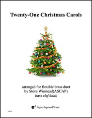 Twenty-One Christmas Carols Flex Brass Duet - Bass Clef Book cover Thumbnail